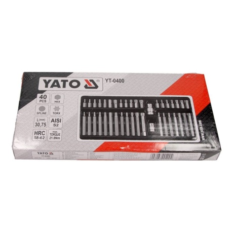 TORX, HEX, SPLINE otsikute komplekt 40tk
